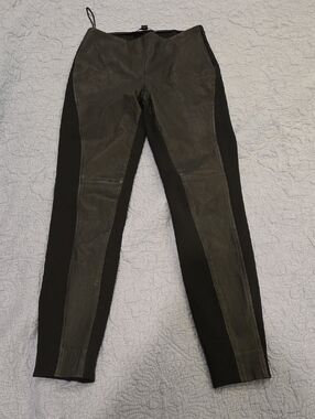Ralph Lauren Black Label Lamb Leather Leggings Size 6!